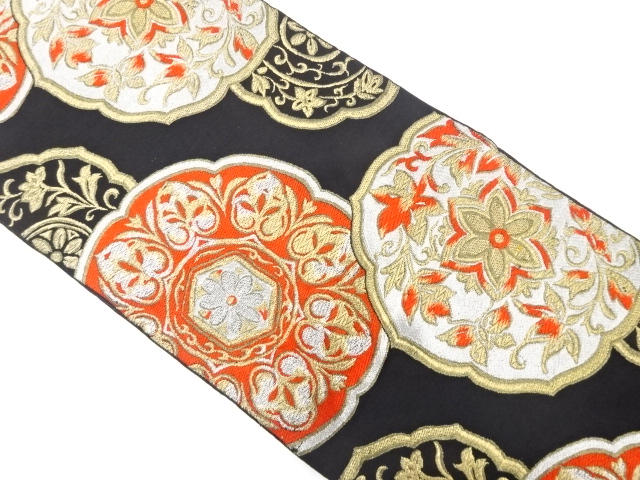 アンティーク　華紋織り出し袋帯（着用可）